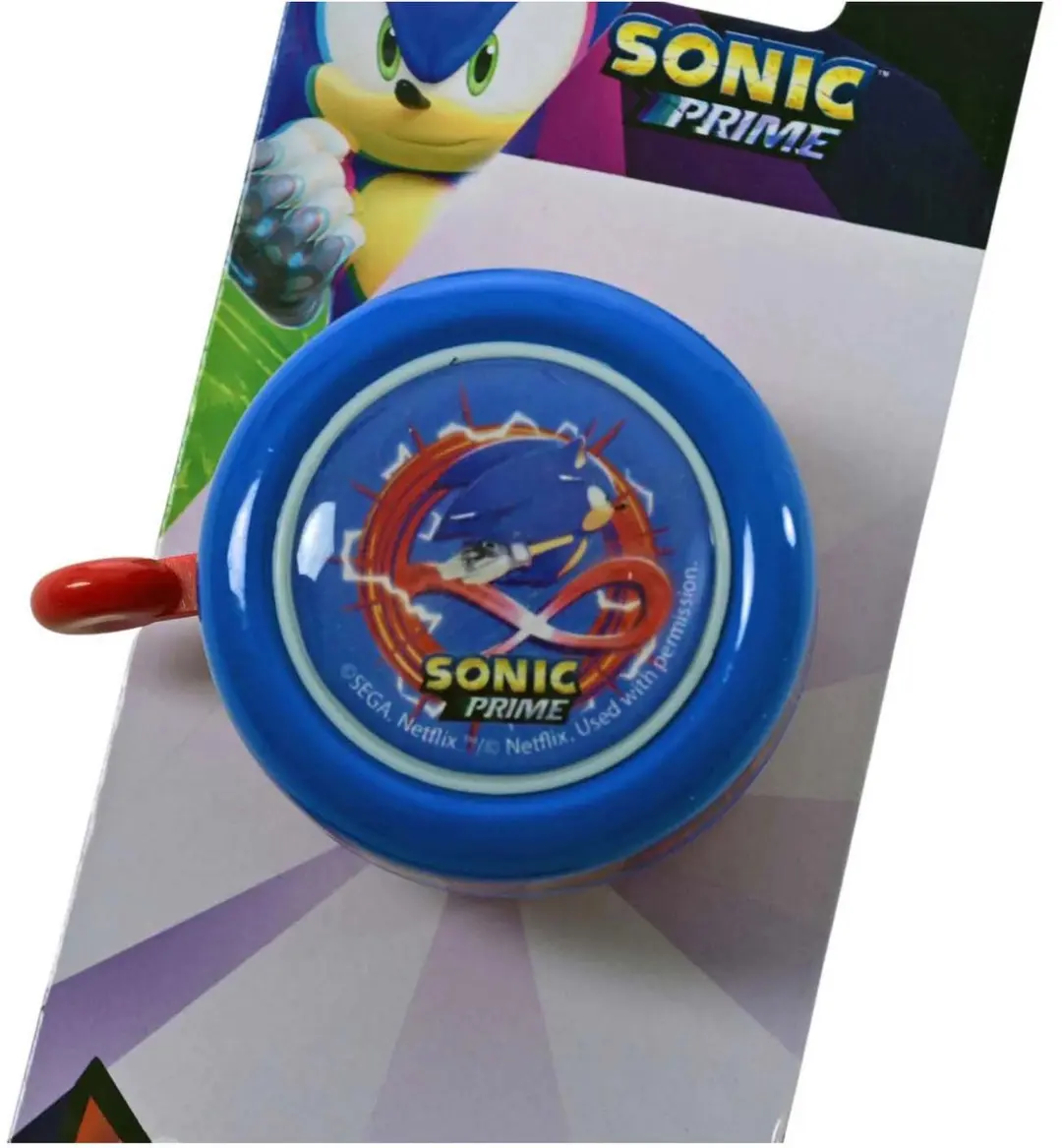 Volare Sonic Prime Fietsbel - Blauw/Rood