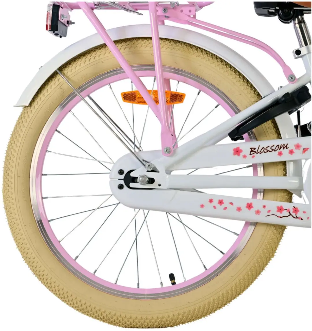 Volare Blossom Kinderfiets 20 inch - 1 Versnelling - Wit