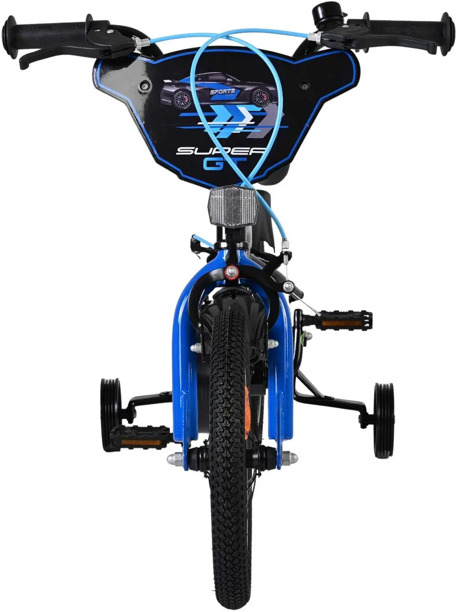 Volare Super GT Kinderfiets 14" - Jongens - Blauw - Twee handremmen