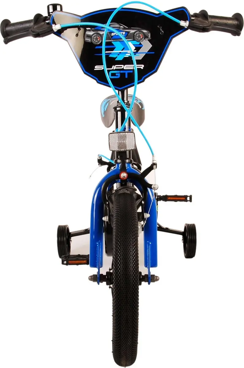 Volare Super GT Kinderfiets 14" - Jongens - Blauw - Twee handremmen - afbeelding 6 van 6