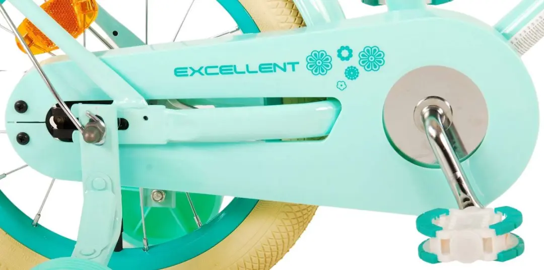 Volare Excellent Kinderfiets 14" - Meisjes - 1 Versnelling - Groen - afbeelding 6 van 6