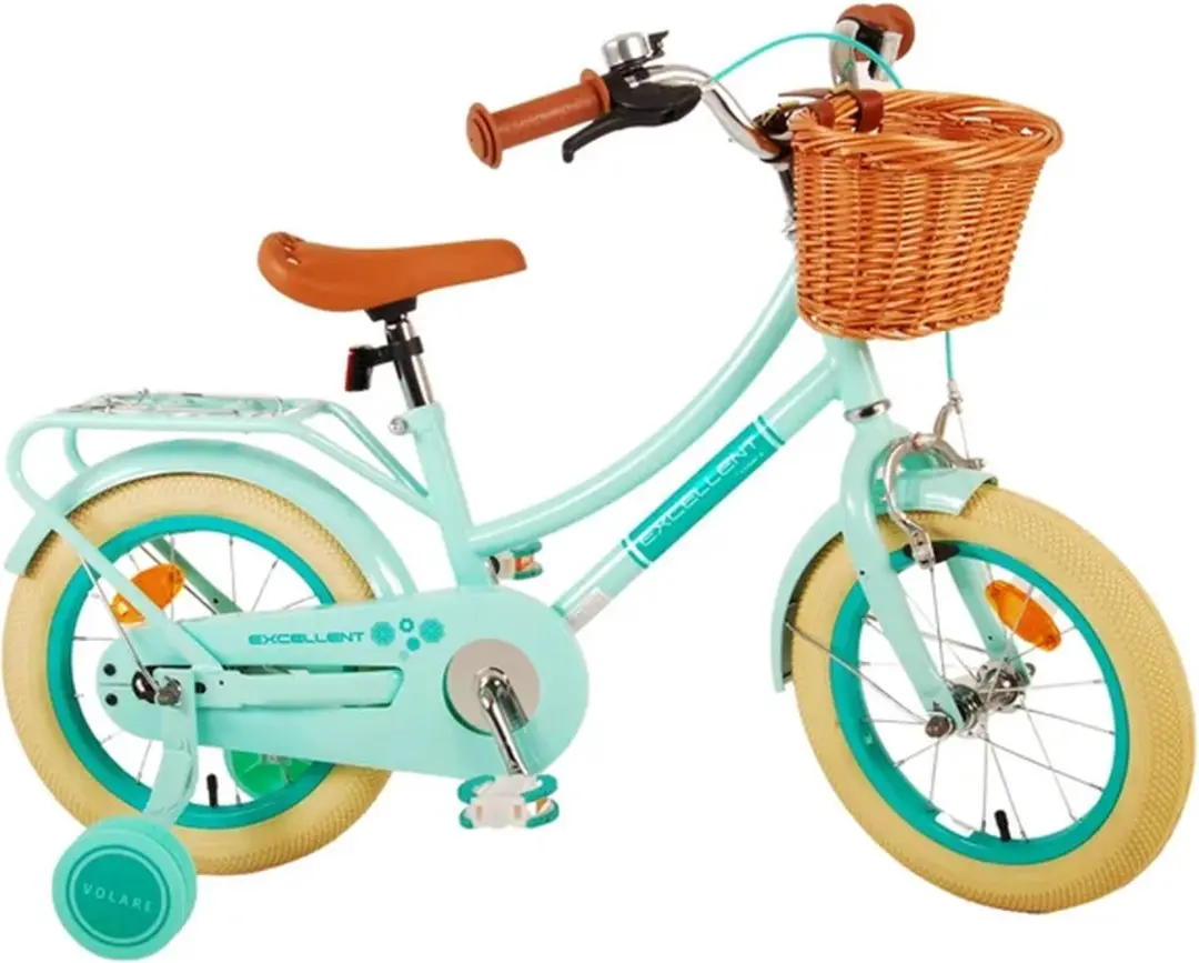 Volare Excellent Kinderfiets 14" - Meisjes - 1 Versnelling - Groen