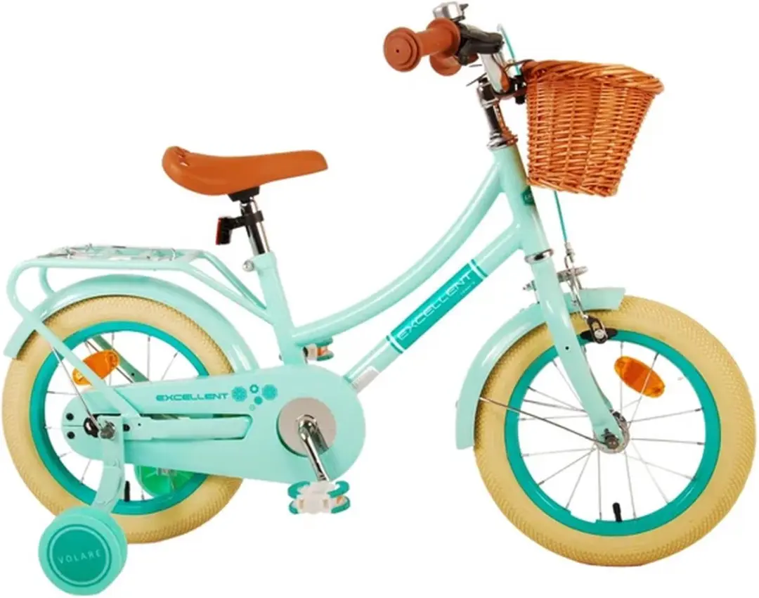 Volare Excellent Kinderfiets 14" - Meisjes - 1 Versnelling - Groen