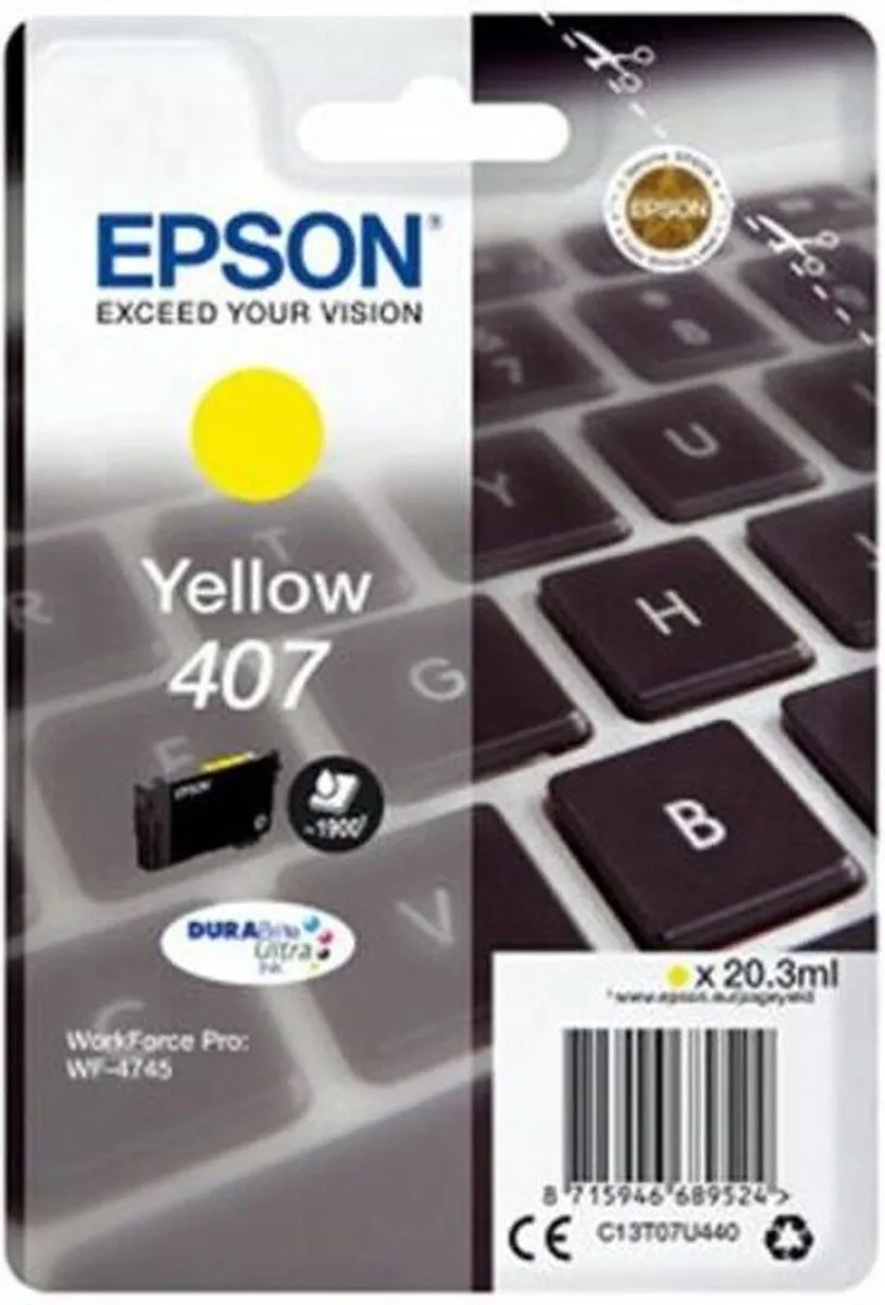 Epson C13T07U240 Compatibele Inktcartridge - Geel