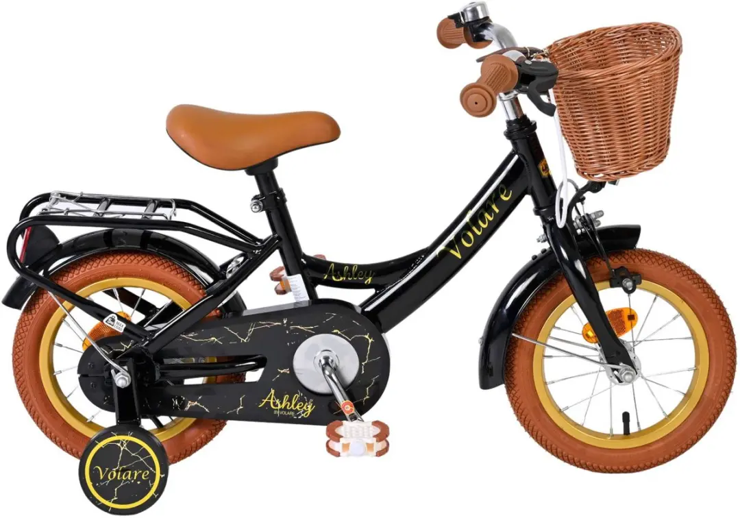 Volare Ashley Kinderfiets 12 inch - Zwart
