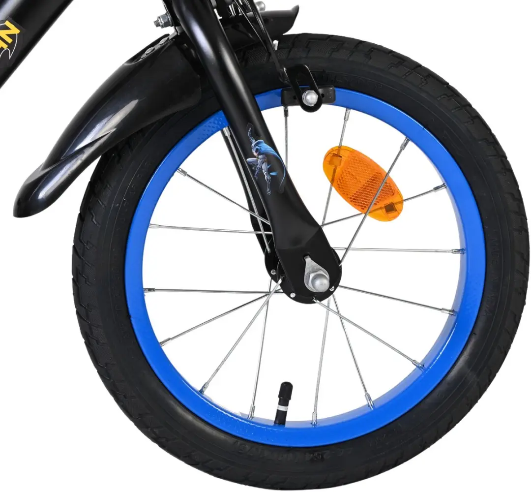 Volare Batman Kinderfiets 14 inch - 1 Versnelling - Zwart/Blauw