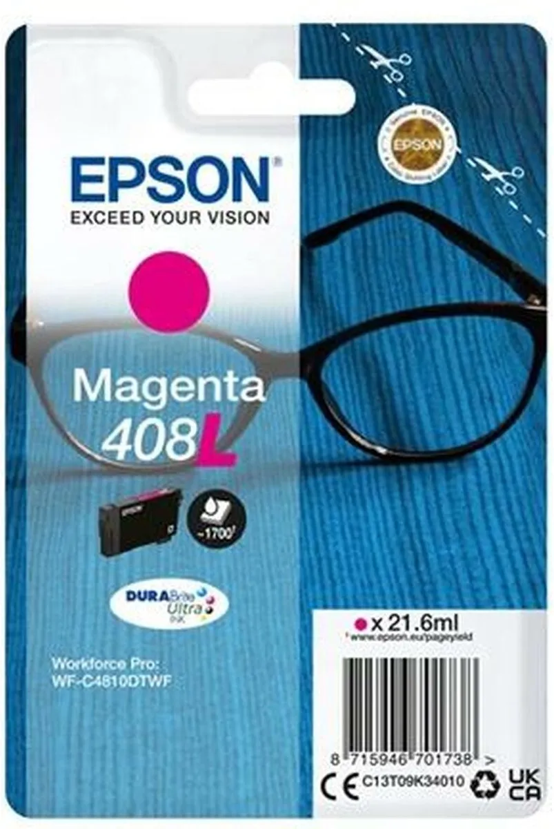 Epson 408L Magenta XL Cartridge C13T09K34010