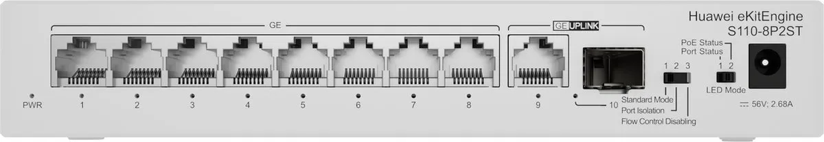 Huawei CloudEngine S110-8P2ST Netwerk Switch PoE