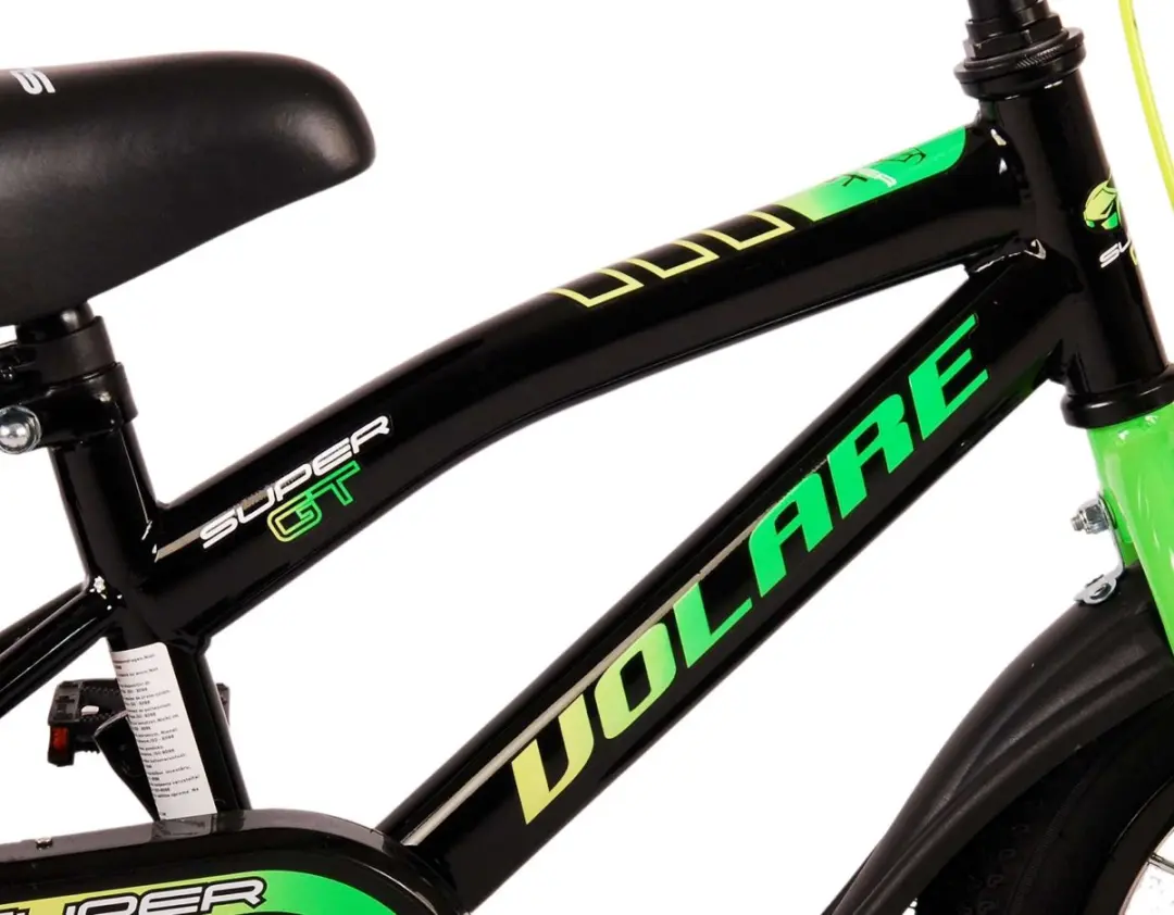 Volare Super GT Kinderfiets 12 inch - Groen - afbeelding 6 van 6