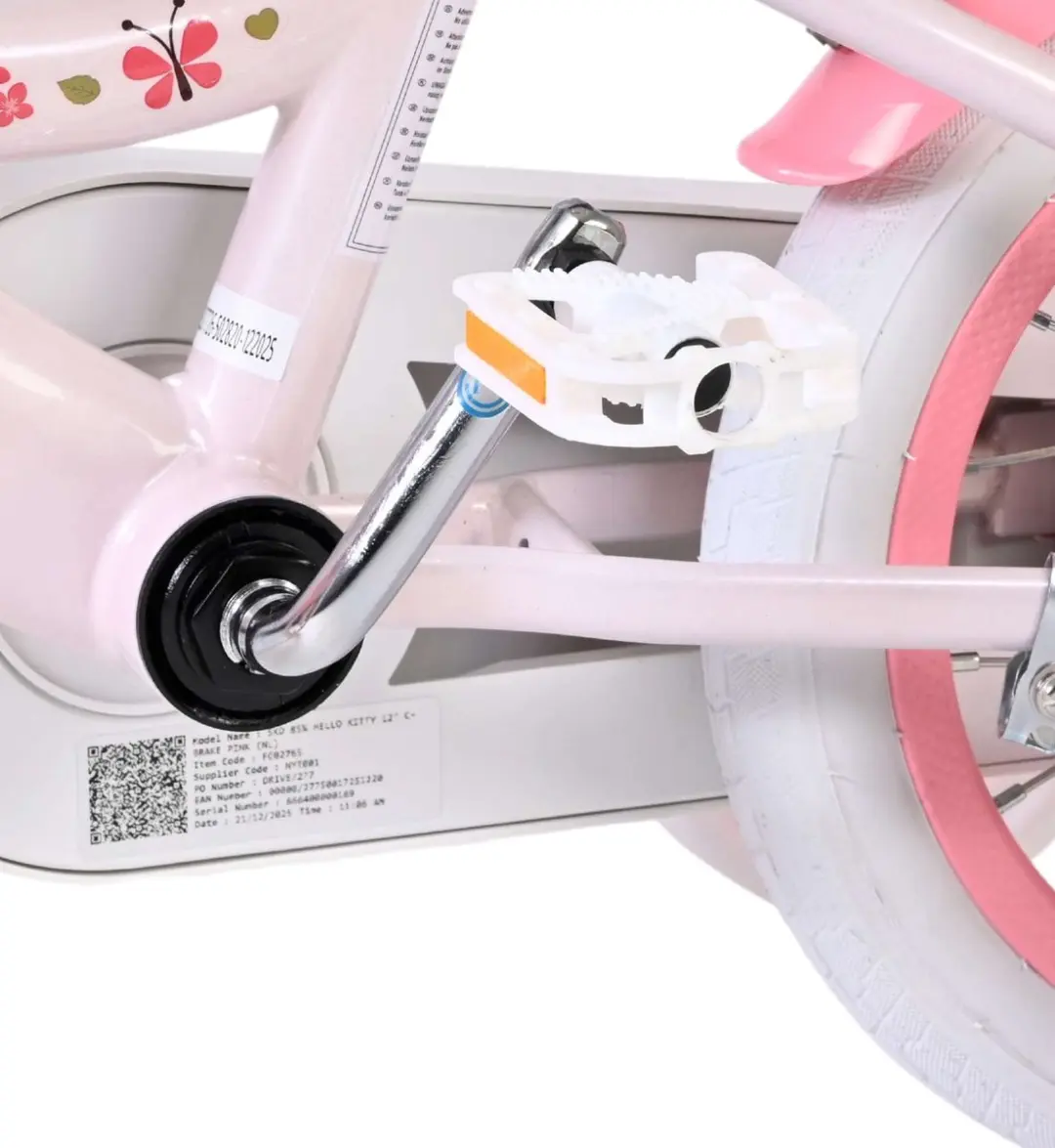 Volare Hello Kitty Kinderfiets 12 inch - Roze