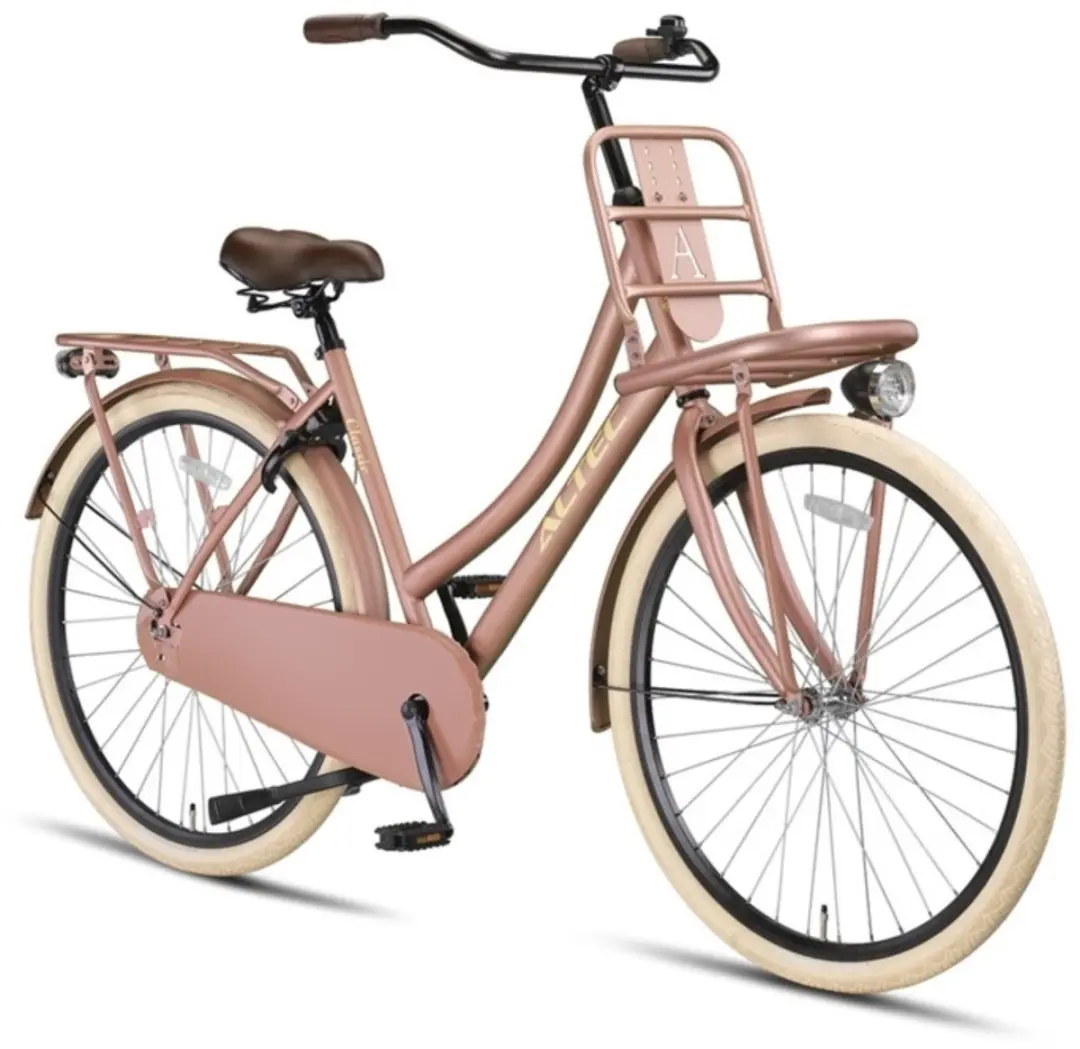Altec Classic Dames Transportfiets 28" - 1 Versnelling - Zalmroze
