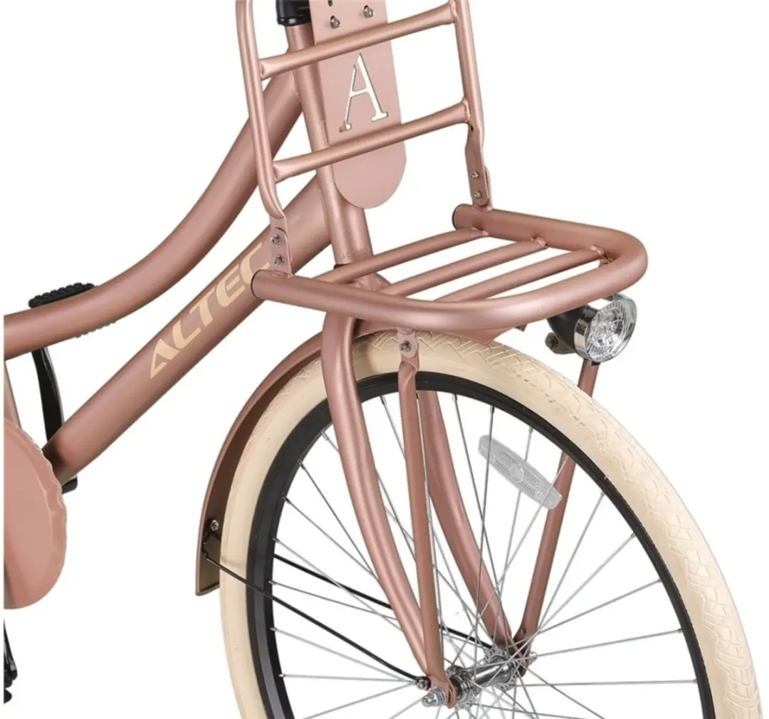 Altec Classic Dames Transportfiets 28" - 1 Versnelling - Zalmroze