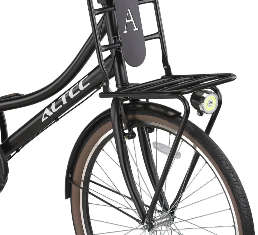 Altec Dutch Transportfiets Dames 28" - 3 Versnellingen - Matzwart