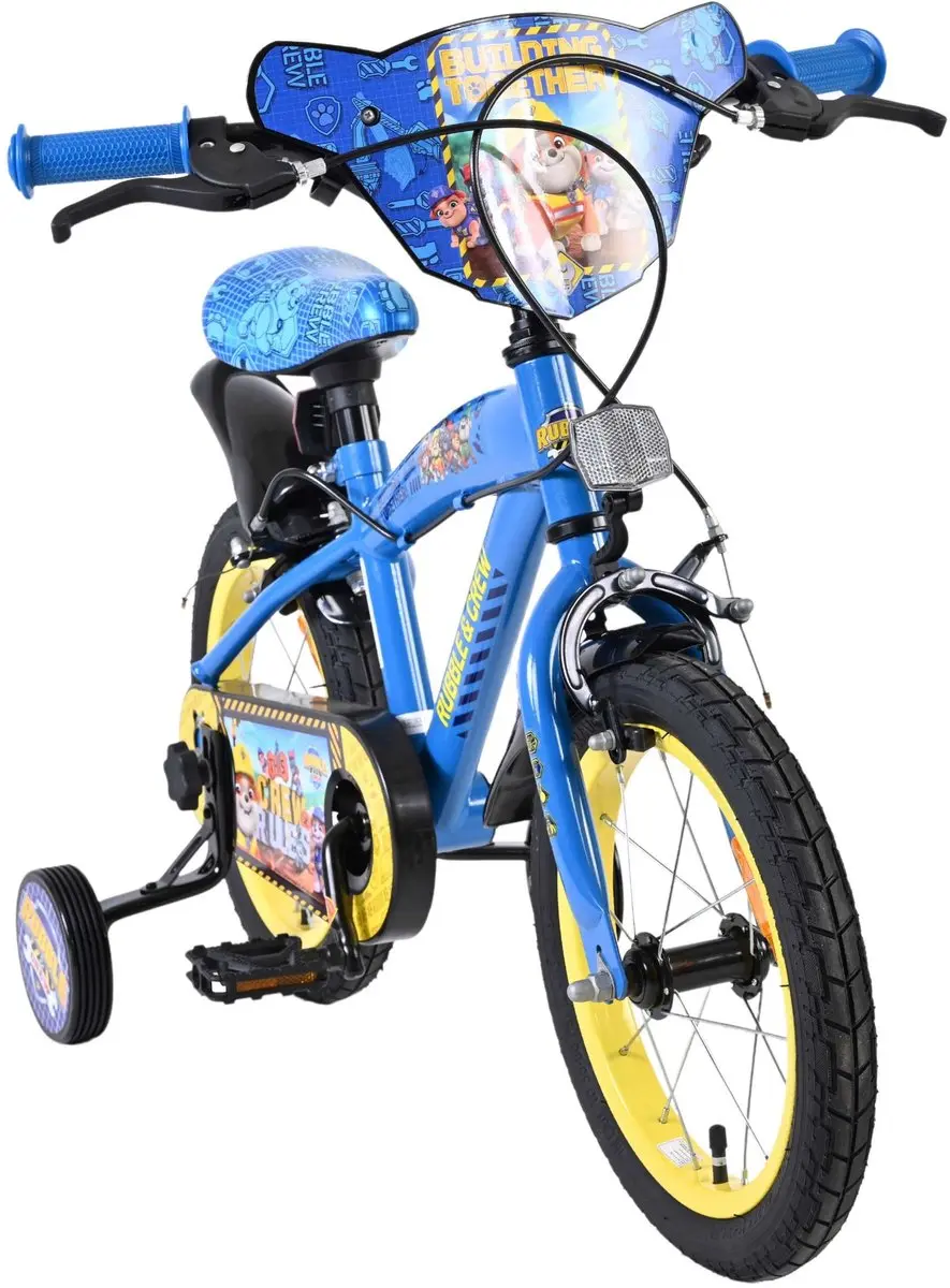 Volare Paw Patrol Rubble & Crew Kinderfiets 14 inch - Blauw