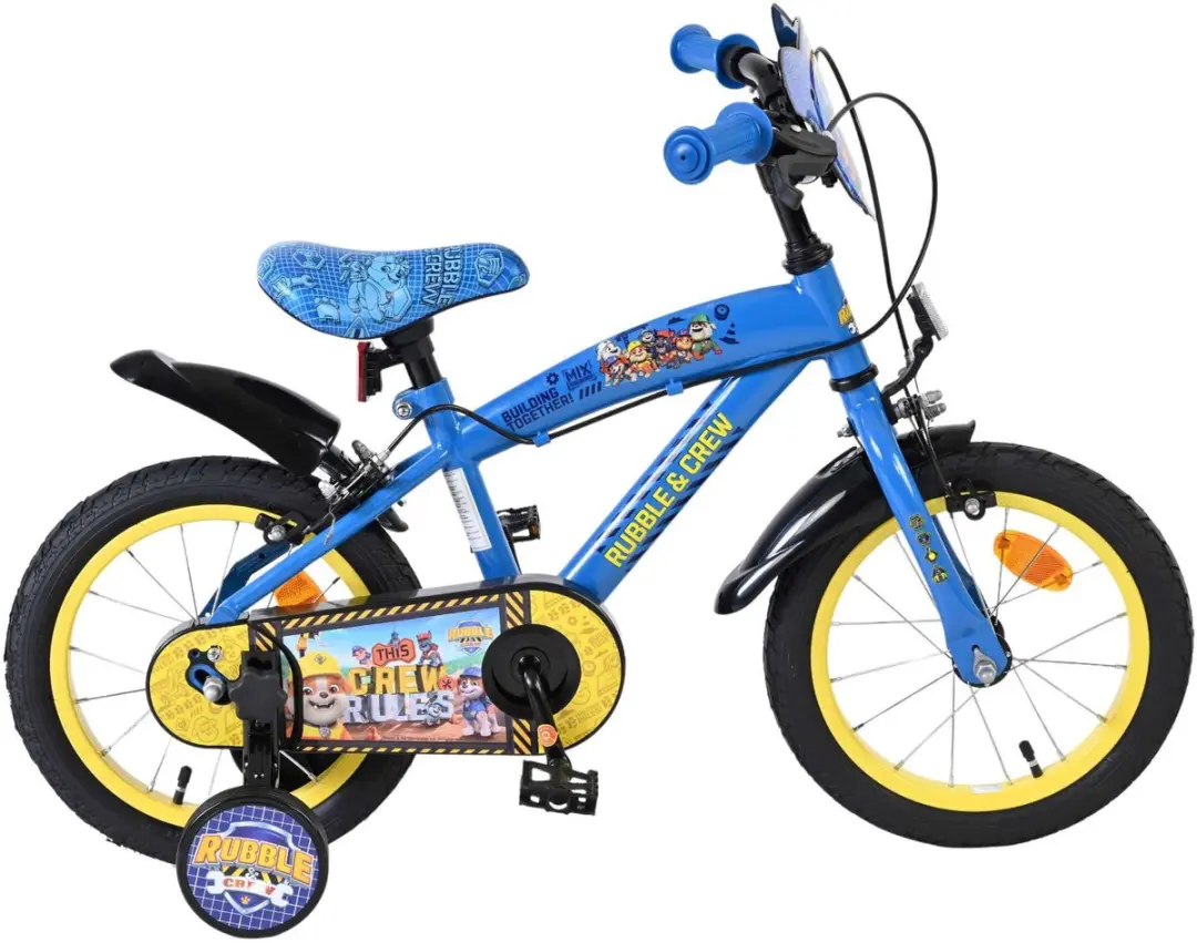 Volare Paw Patrol Rubble & Crew Kinderfiets 14 inch