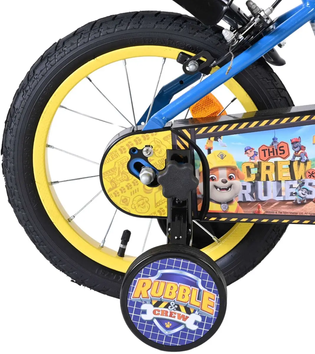 Volare Paw Patrol Rubble & Crew Kinderfiets 14 inch - Blauw