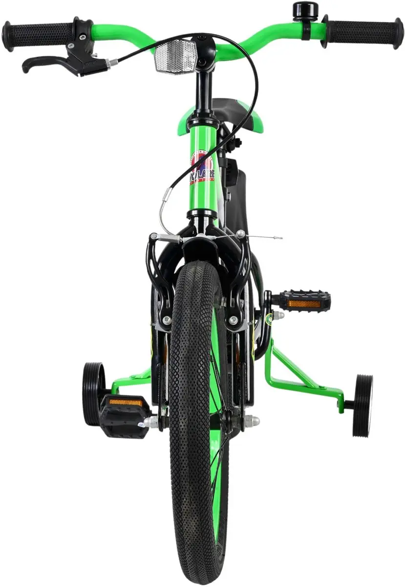 Volare Strike Kinderfiets 16" - 1 Versnelling - Zwart Groen