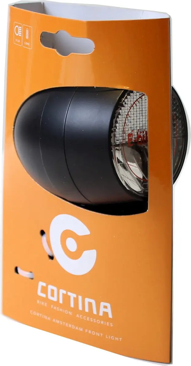 Cortina Amsterdam E-Bike Koplamp - 18 Lux - Zwart
