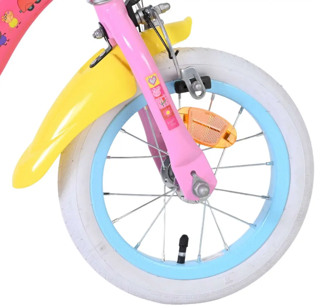 Volare Peppa Pig Kinderfiets 12 inch - Roze - 1 Versnelling - afbeelding 6 van 6