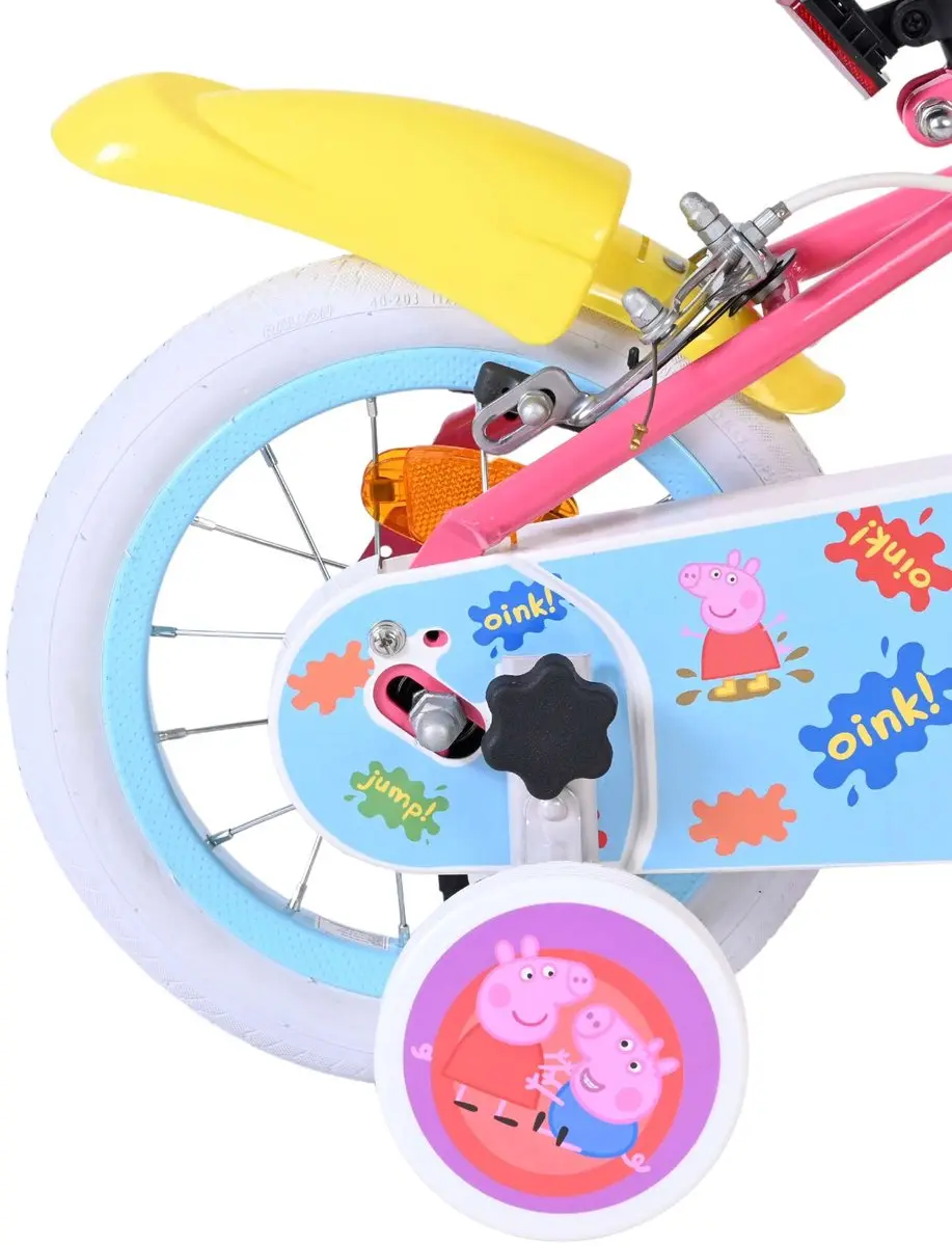 Volare Peppa Pig Kinderfiets 12 inch - Roze - 1 Versnelling