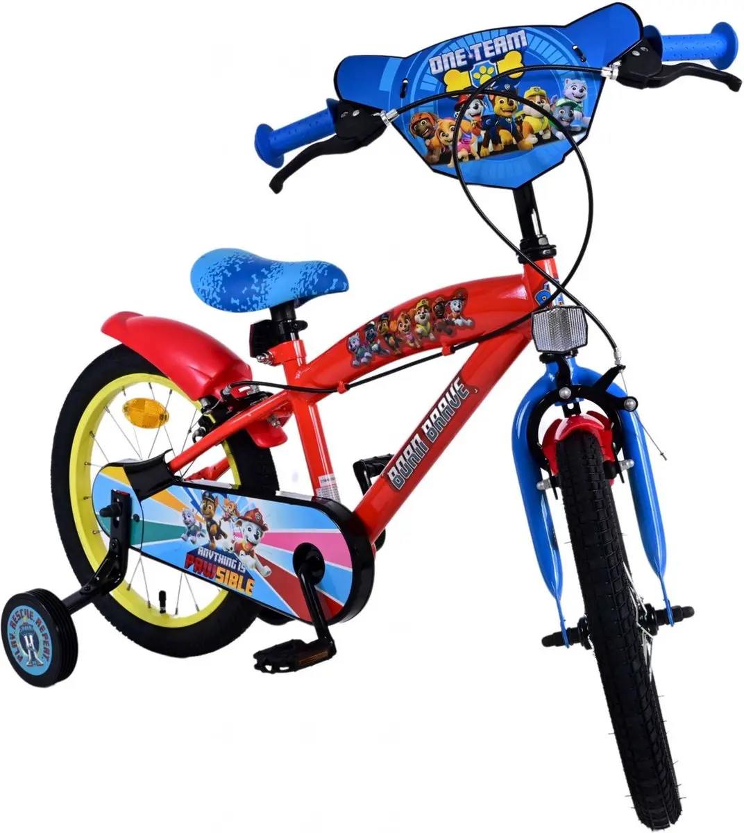 Volare Paw Patrol Kinderfiets 16 inch - Rood - Twee handremmen