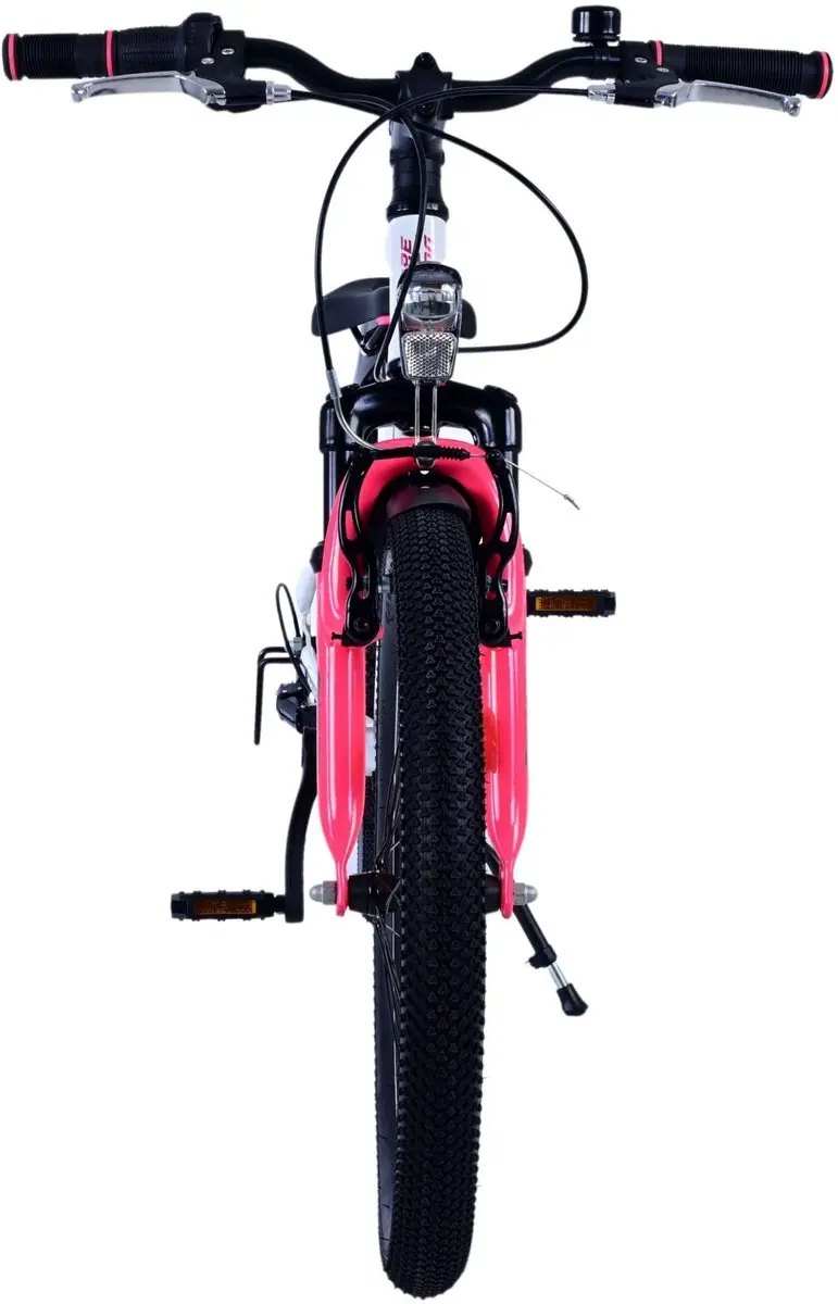 Volare XC Race Kinderfiets 20 inch - 7 Versnellingen - Wit/Roze - afbeelding 6 van 6
