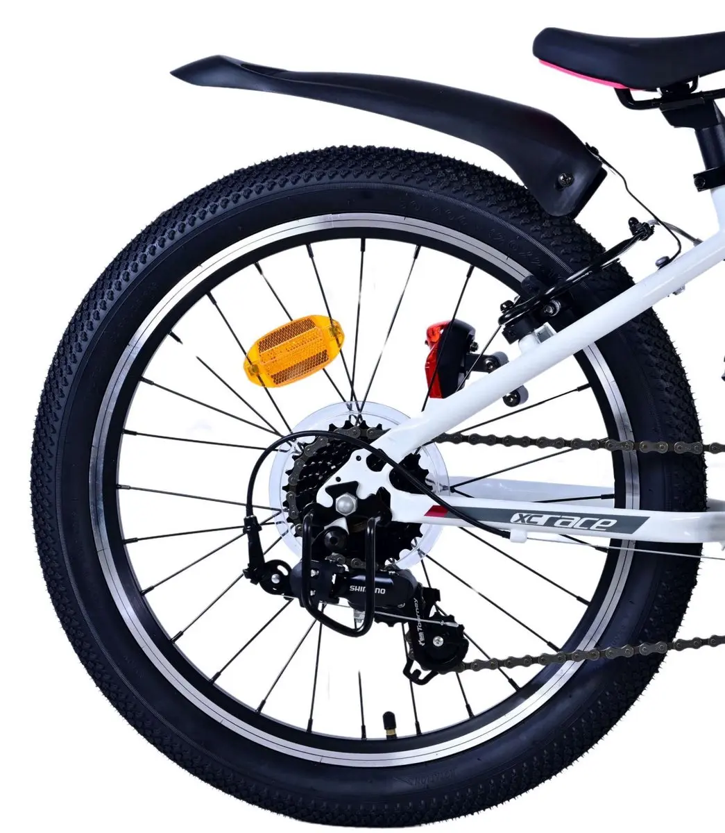 Volare XC Race Kinderfiets 20 inch - 7 Versnellingen - Wit/Roze