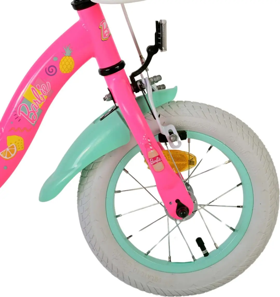 Volare Barbie Kinderfiets 12 inch - Roze - afbeelding 6 van 6