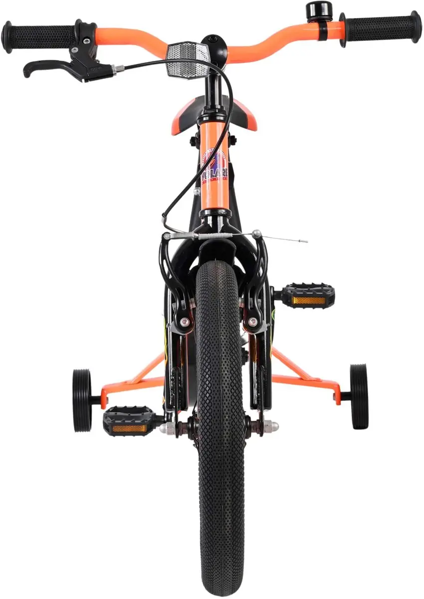 Volare Strike Kinderfiets 16" - 1 Versnelling - Zwart Oranje