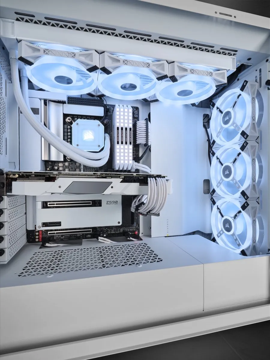 Corsair 5000X RGB QL Edition ATX Behuizing - Wit