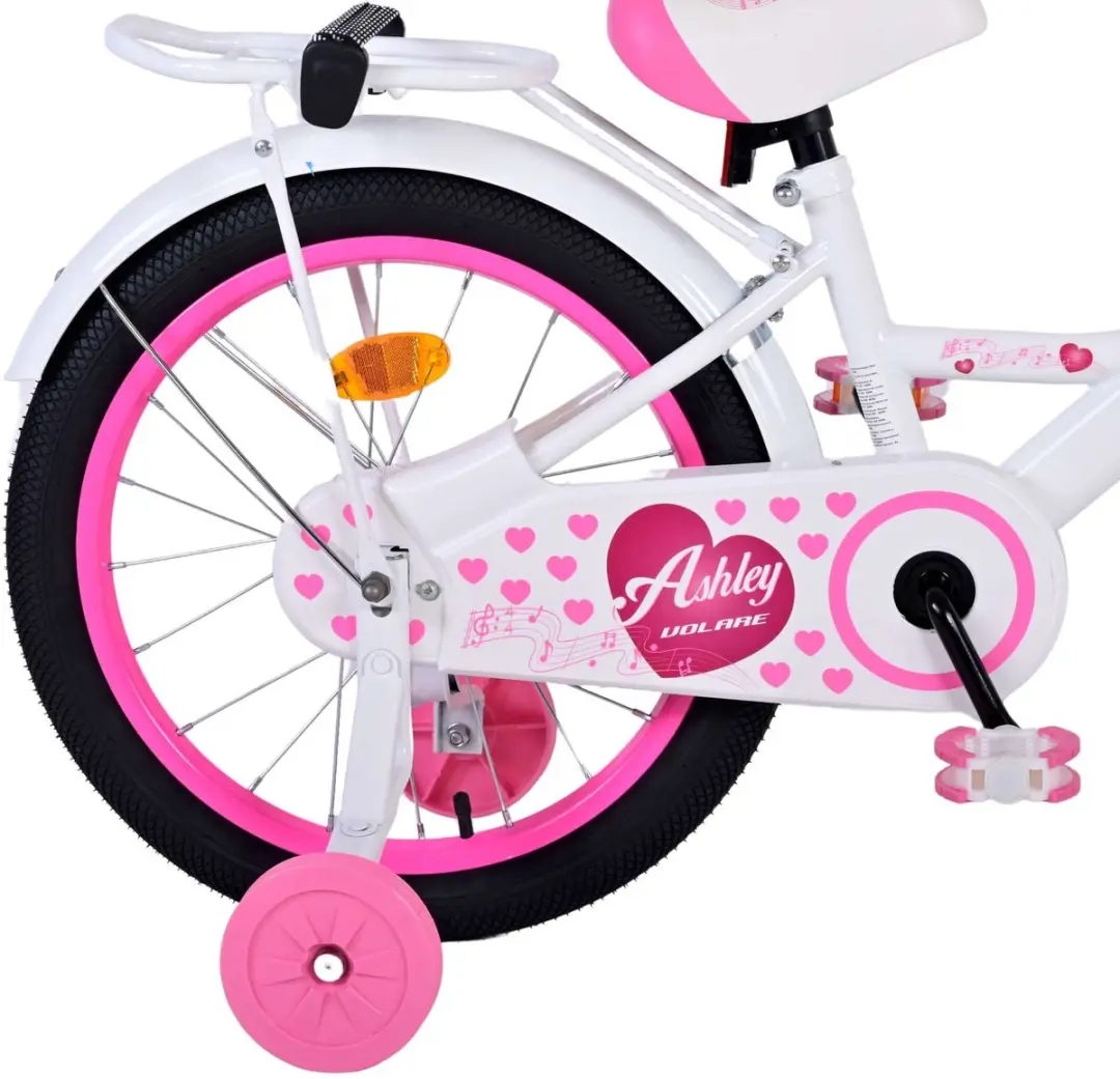 Volare Ashley Kinderfiets 18 inch - Meisjes - 1 Versnelling - Wit