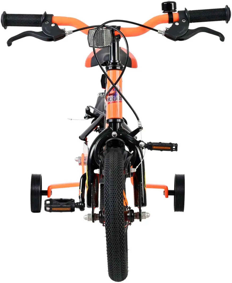 Volare Strike Kinderfiets 12" - Zwart/Oranje
