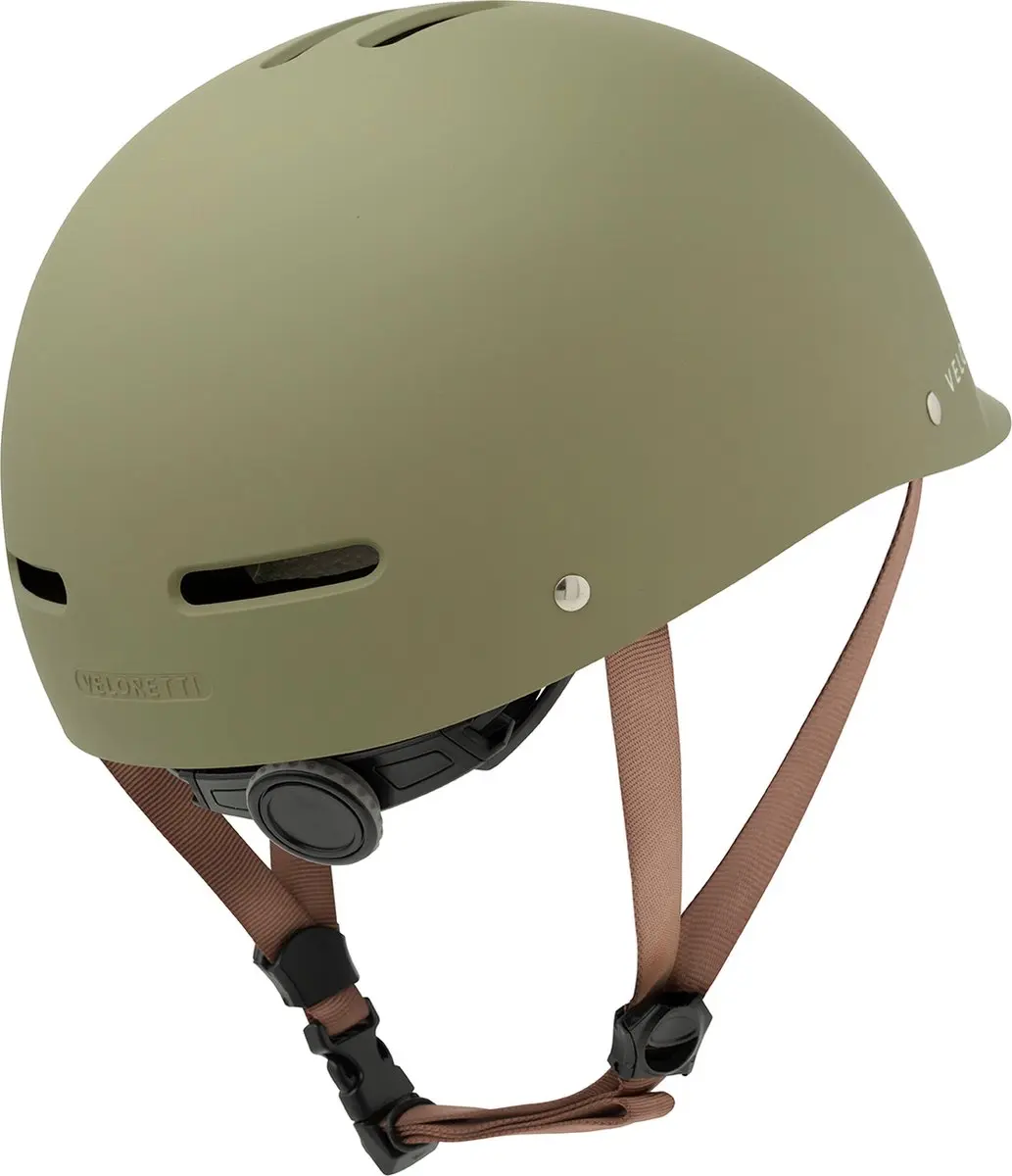 Veloretti Kinderhelm Desert Moss XS - inclusief hoes