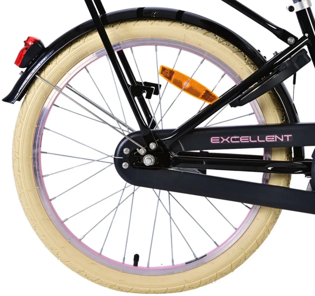 Volare Excellent Kinderfiets 20" - Meisjes - 1 Versnelling - Zwart - afbeelding 6 van 6