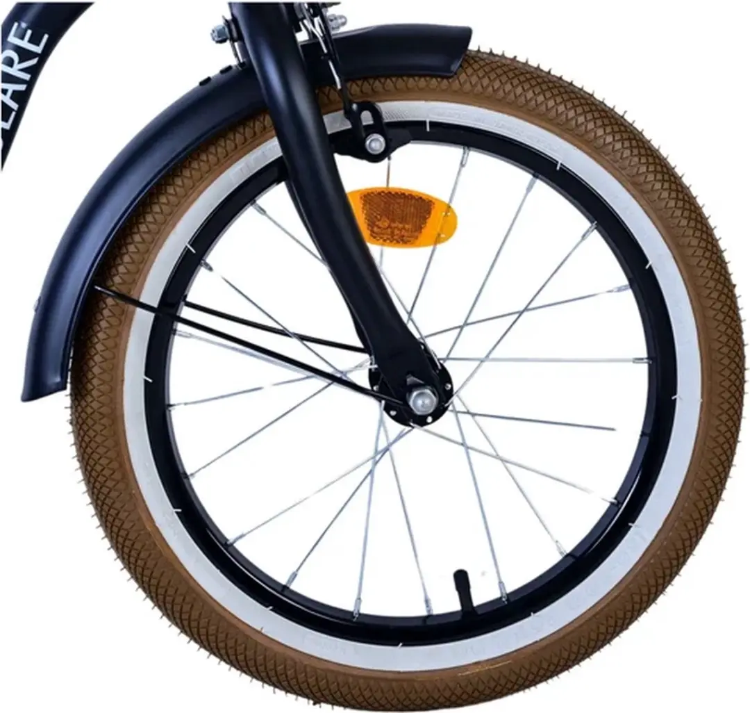 Volare Black Cruiser Kinderfiets 16" - 1 Versnelling - Zwart
