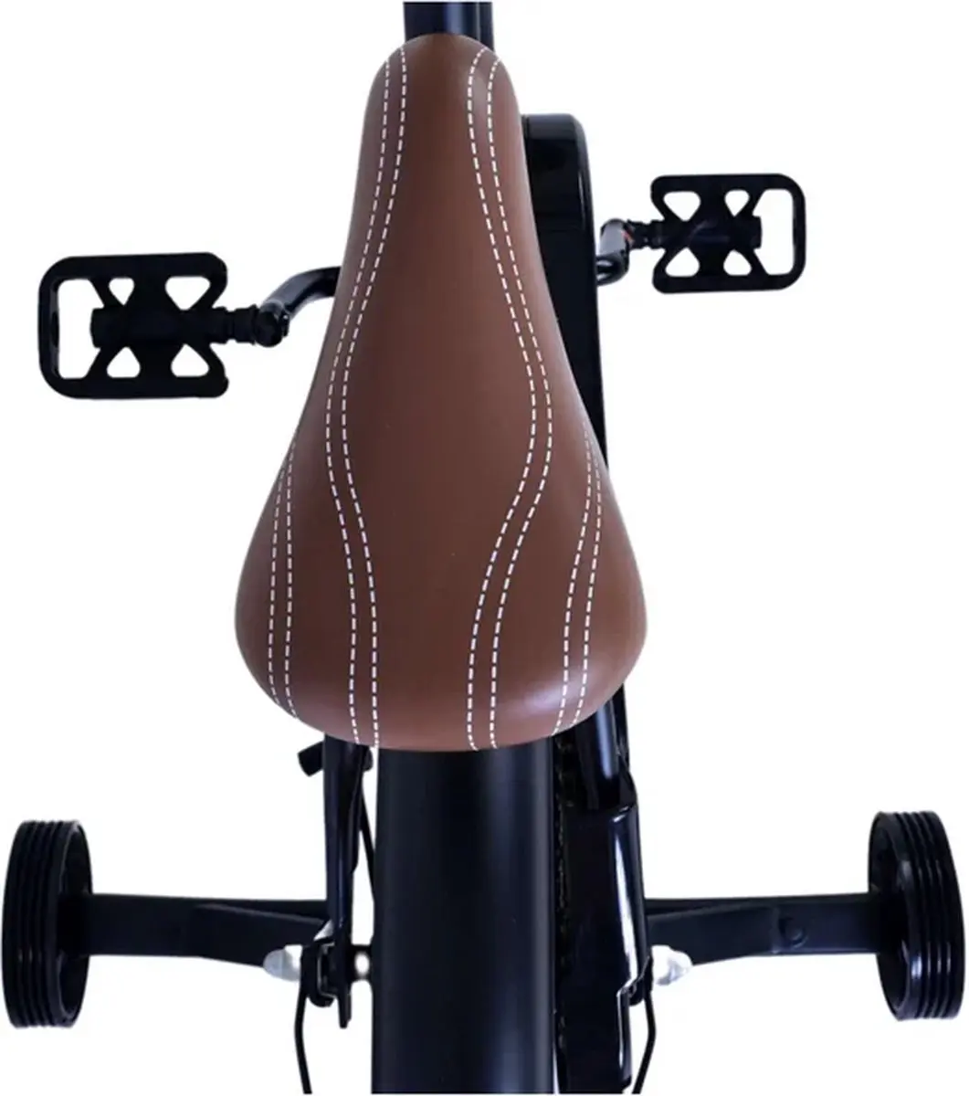 Volare Black Cruiser Kinderfiets 16" - 1 Versnelling - Zwart