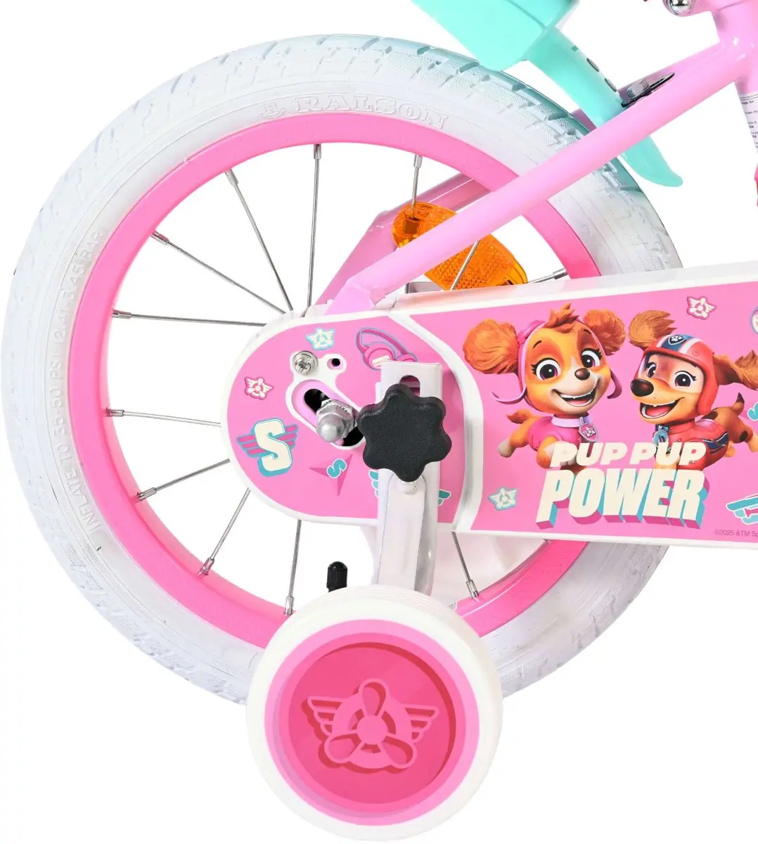 Volare Paw Patrol Kinderfiets 14 inch - Roze