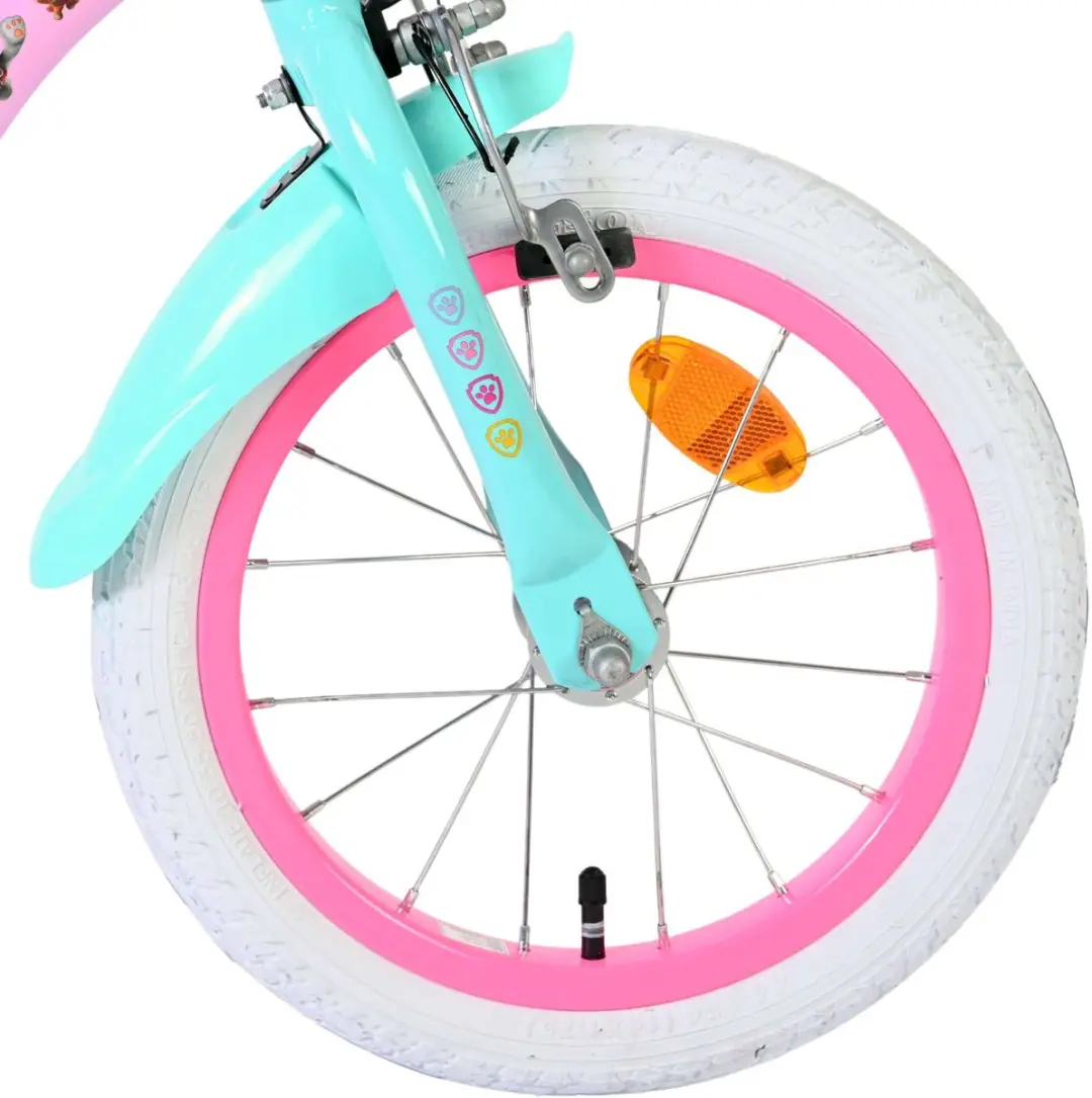 Volare Paw Patrol Kinderfiets 14 inch - Roze - afbeelding 6 van 6
