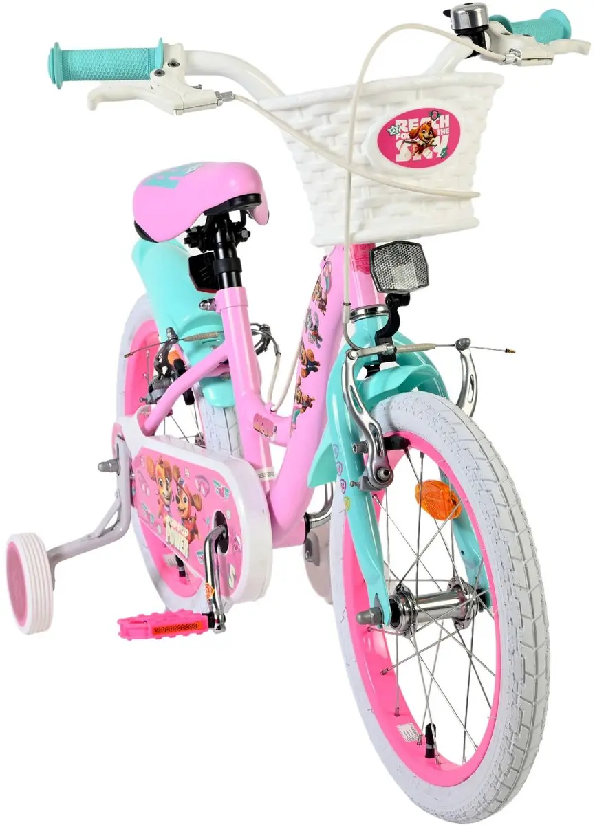Volare Paw Patrol Kinderfiets 16 inch - Roze - 1 Versnelling