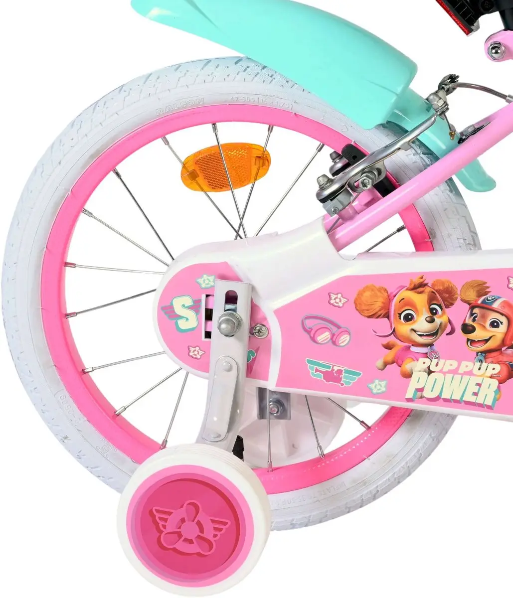 Volare Paw Patrol Kinderfiets 16 inch - Roze - 1 Versnelling