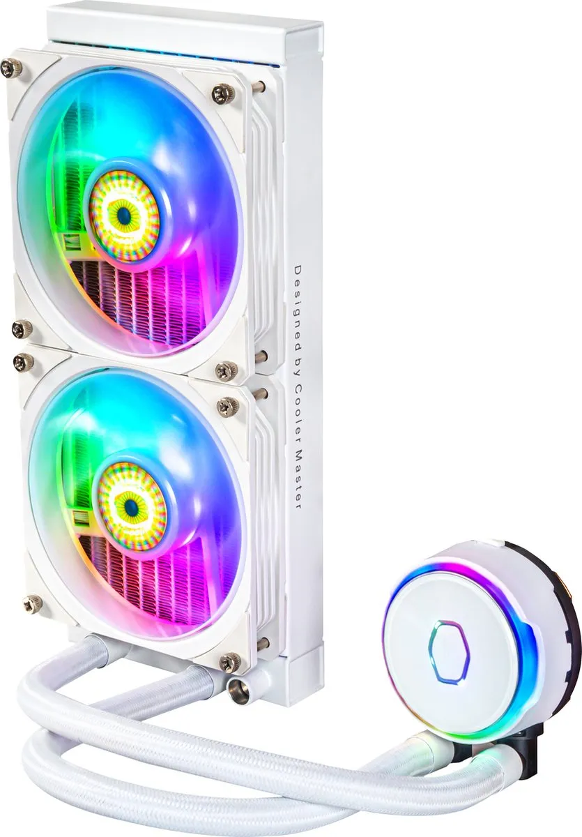 Cooler Master MasterLiquid PL240 Flux MLY-D24M-A23PZ-RW - 2x12cm Wit