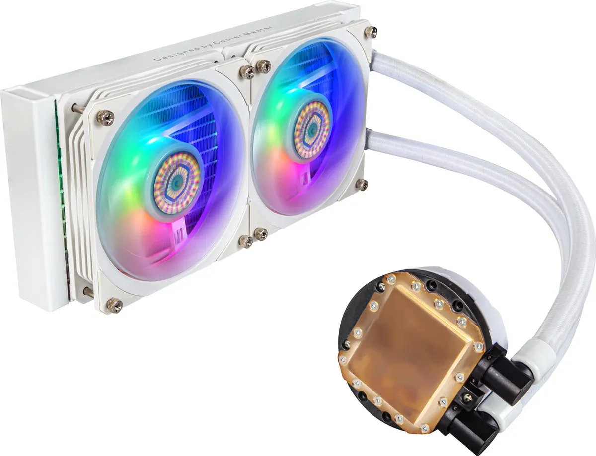 Cooler Master MasterLiquid PL240 Flux MLY-D24M-A23PZ-RW - 2x12cm Wit