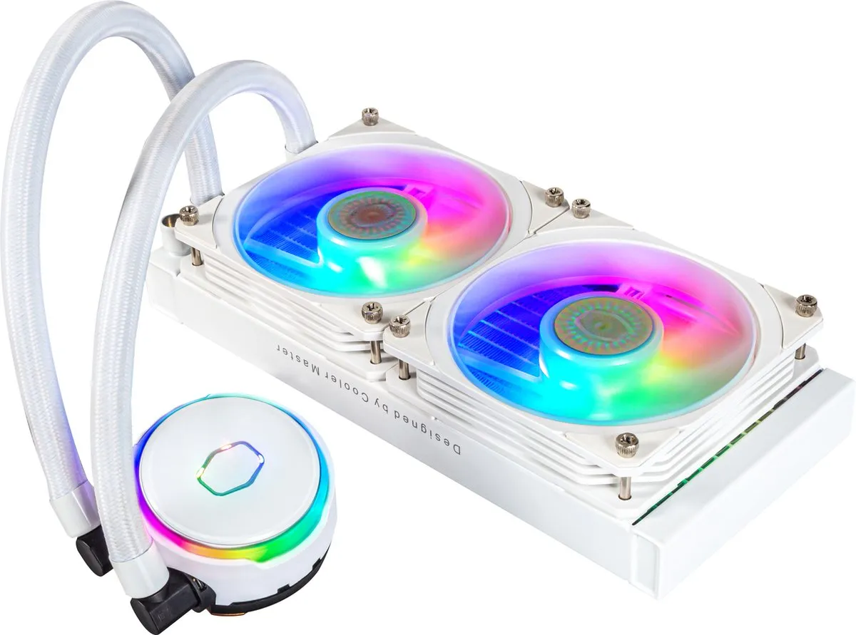 Cooler Master MasterLiquid PL240 Flux MLY-D24M-A23PZ-RW - 2x12cm Wit
