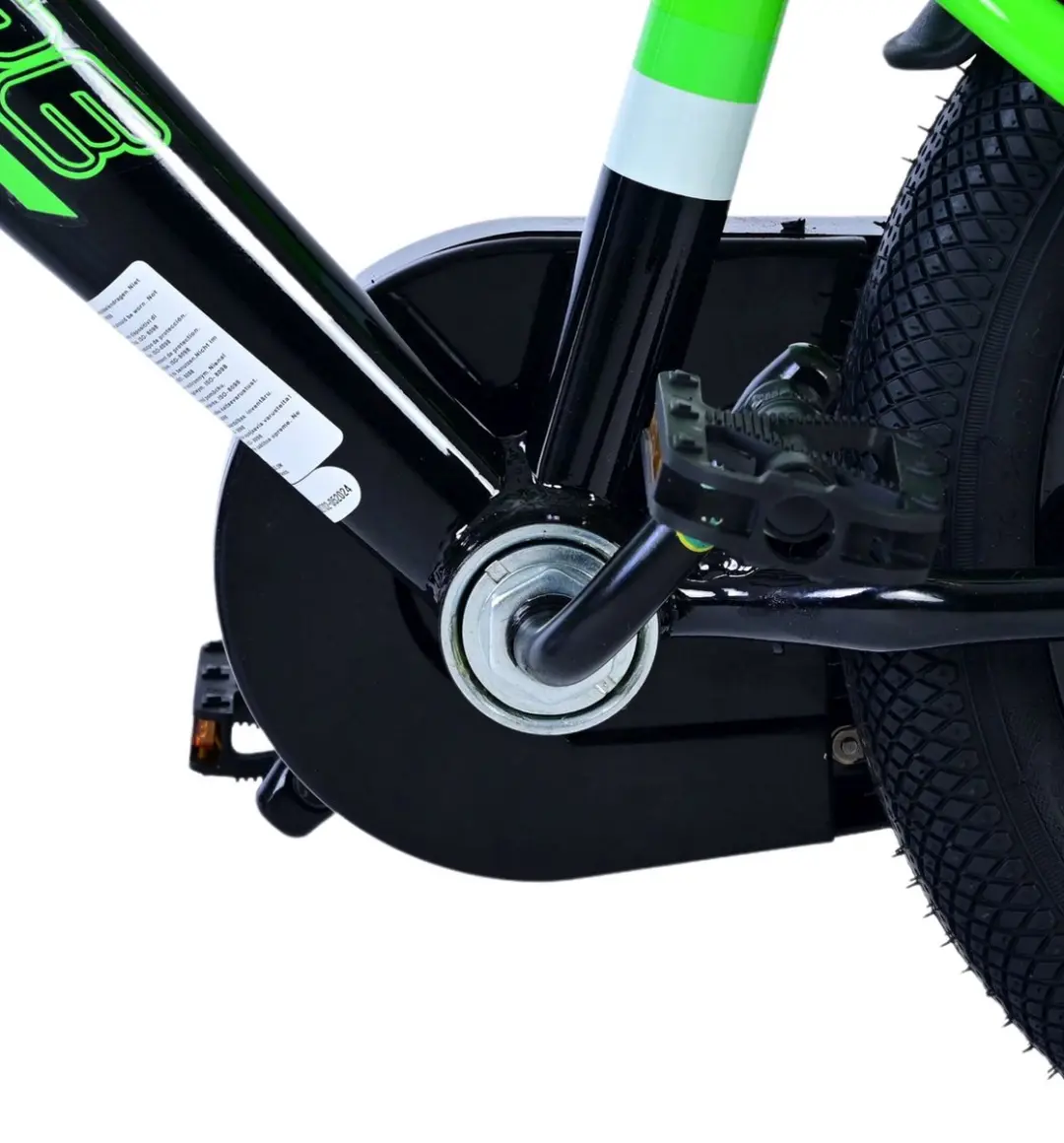 Volare Sportivo Kinderfiets 14 inch - Groen/Zwart - afbeelding 6 van 6