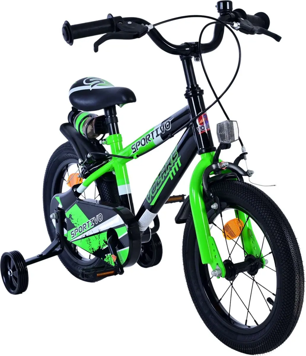 Volare Sportivo Kinderfiets 14 inch - Groen/Zwart