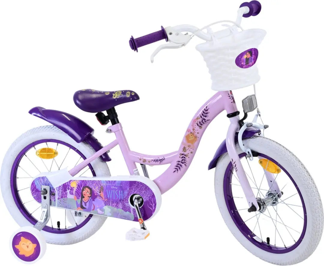 Volare Disney Wish Kinderfiets 16 inch - Paars