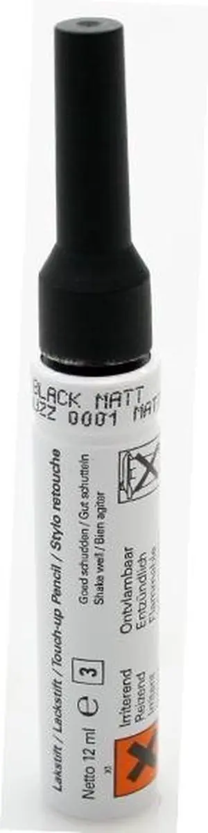 Cortina Lakstift Black UZZ 0001 Matt - Zwart