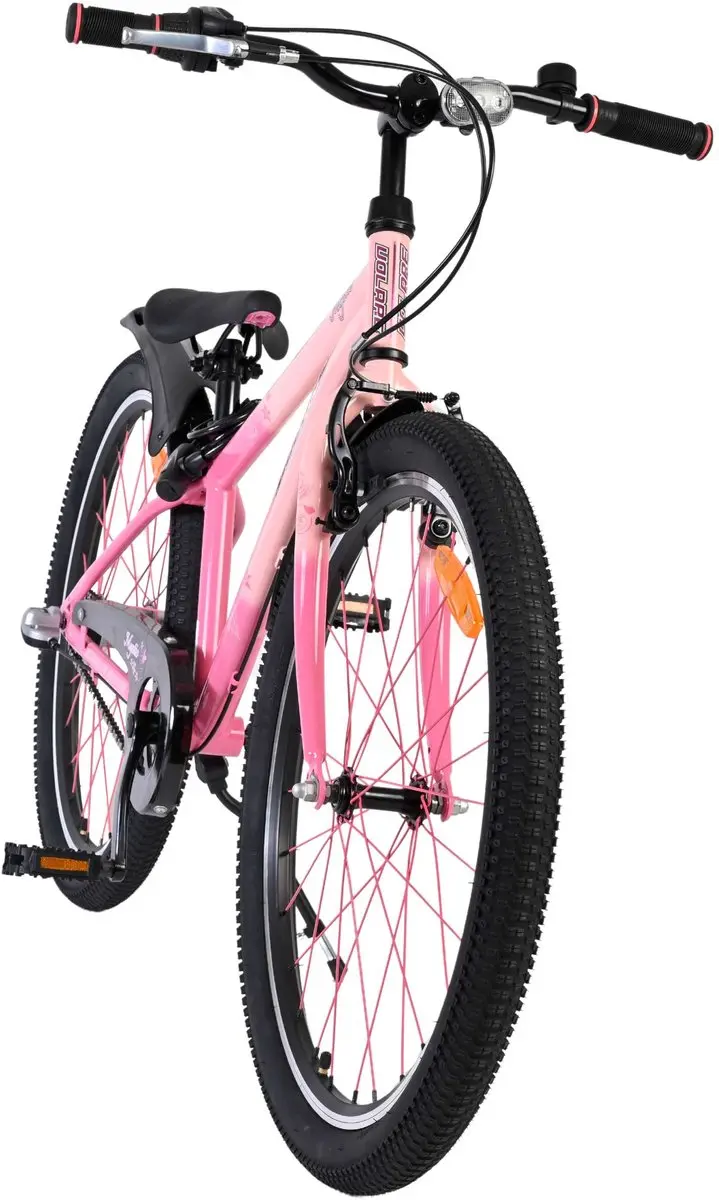 Volare Mystic Kinderfiets 24" - 3 Versnellingen - Roze