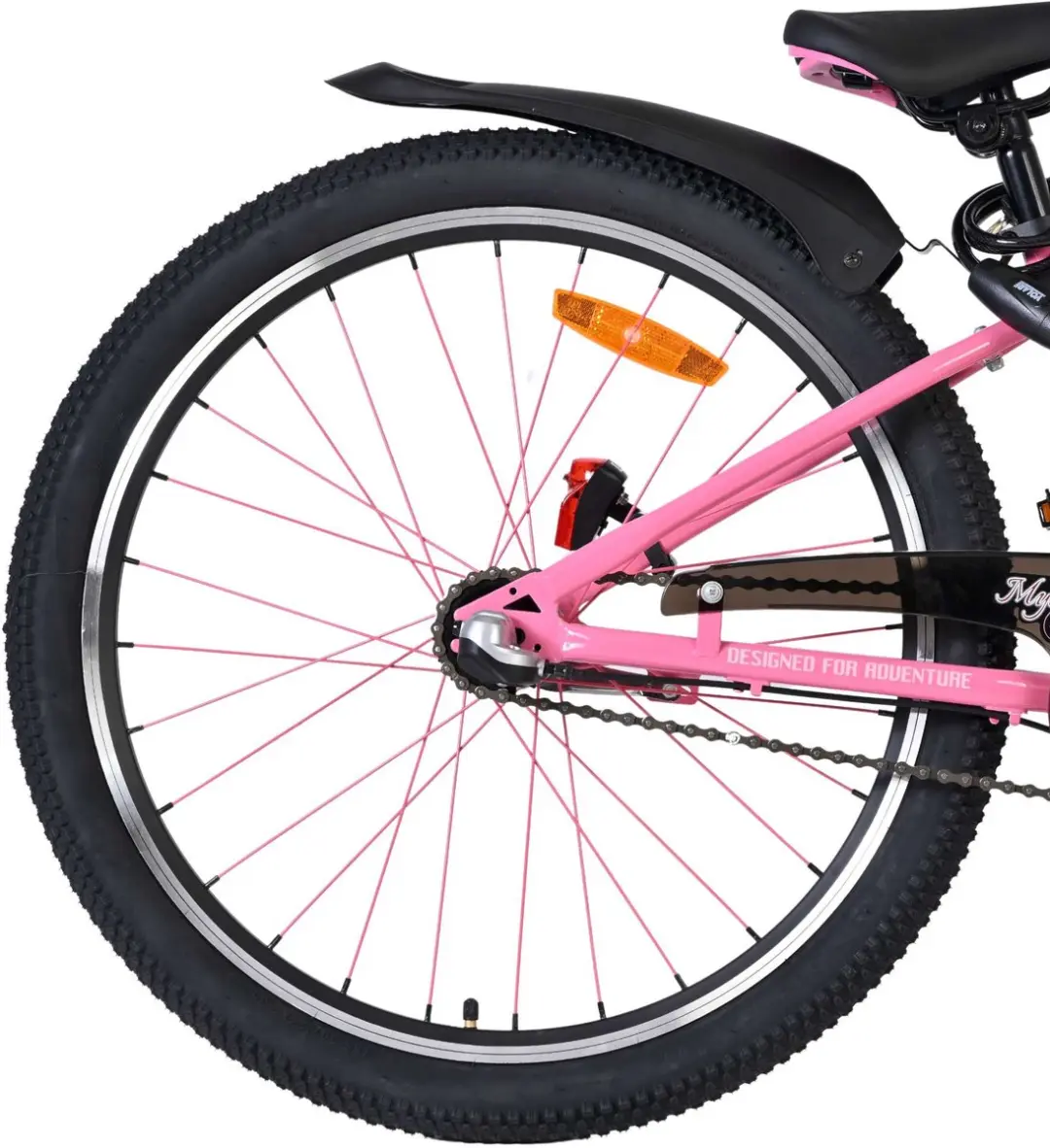 Volare Mystic Kinderfiets 24" - 3 Versnellingen - Roze - afbeelding 6 van 6