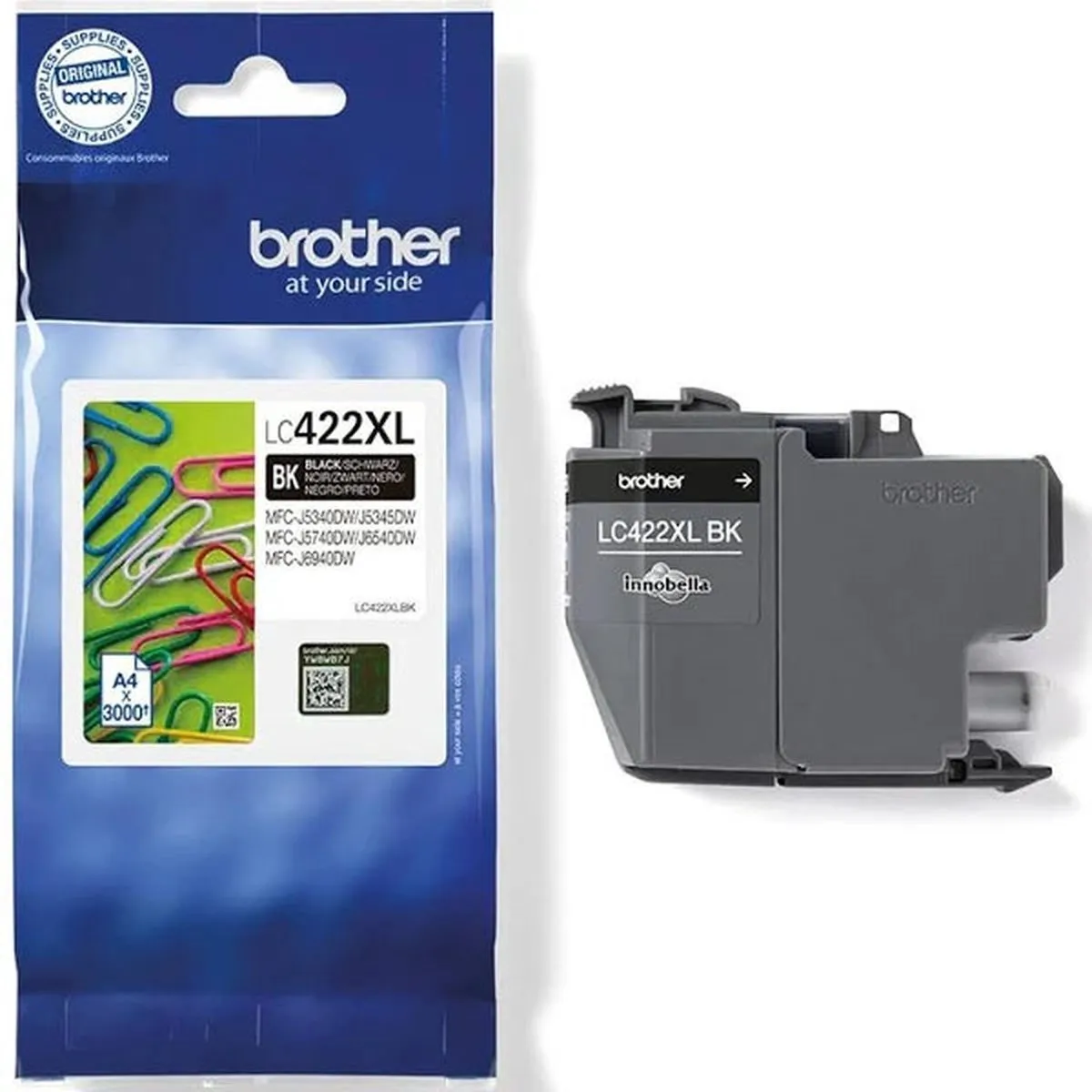 Brother LC-422XLBK Inktcartridge - 3000 pagina's - Zwart